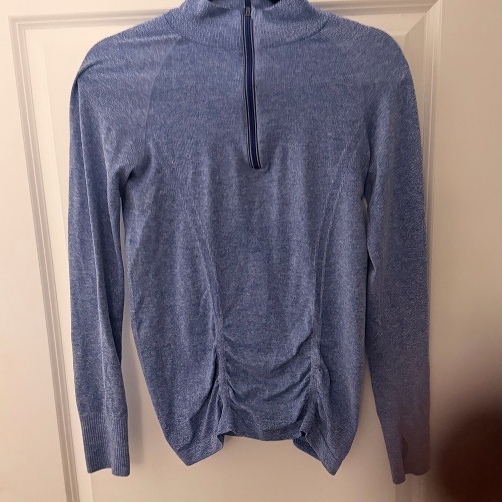 Athleta Soft Blue Heathered Shirt